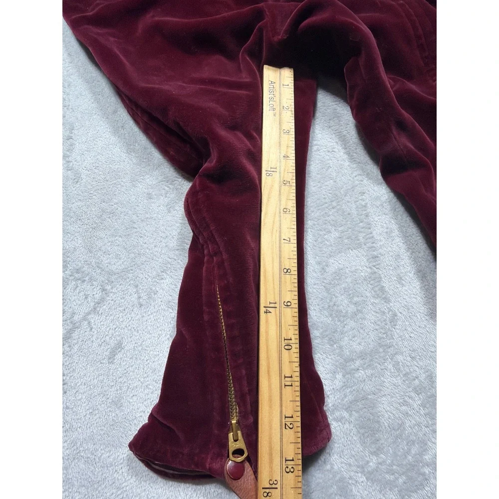 Vintage 1950s Burgundy Velvet Kids 3pc Snowsuit Set Coat Pants‎ Bonnet Fur Trim